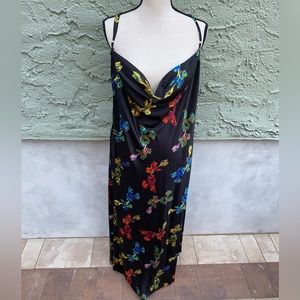 Nasty Gal Slinky Butterfly Dress